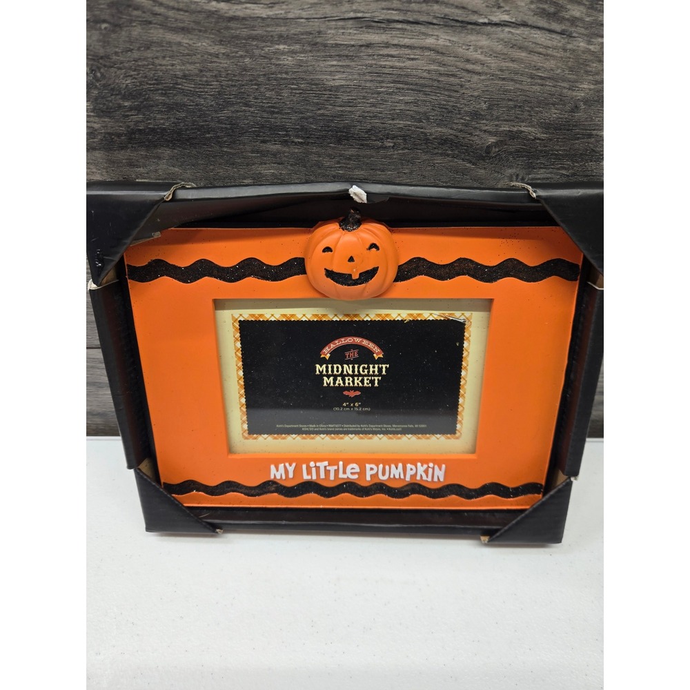 The Midnight Market‎ My Little Pumpkin Halloween Picture Frame 4x6 Orange Kohl's